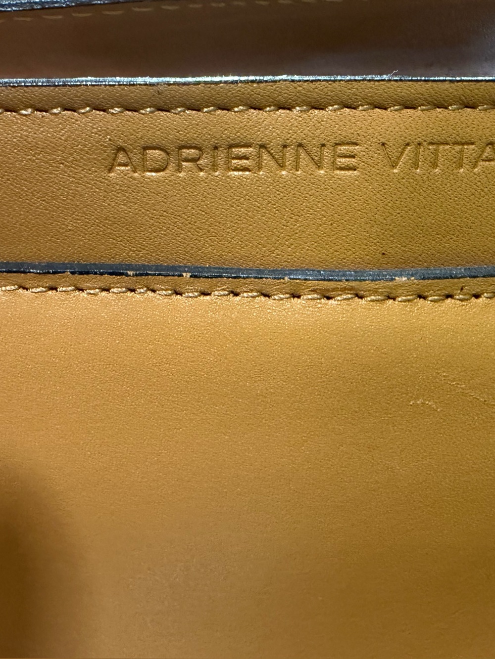 Adrienne Vittadini Tan Leather Shoulder Bag
